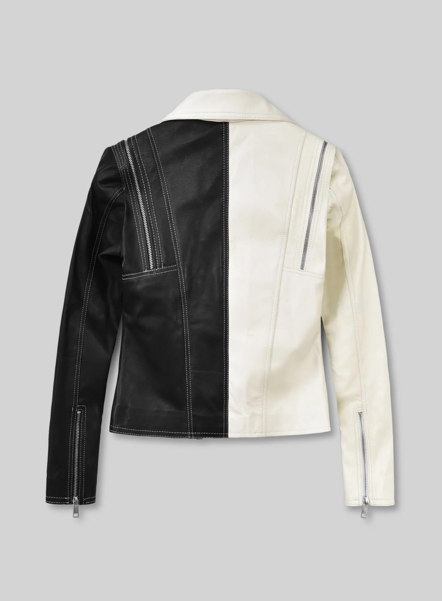 Moto Twister Leather Jacket - Image 2
