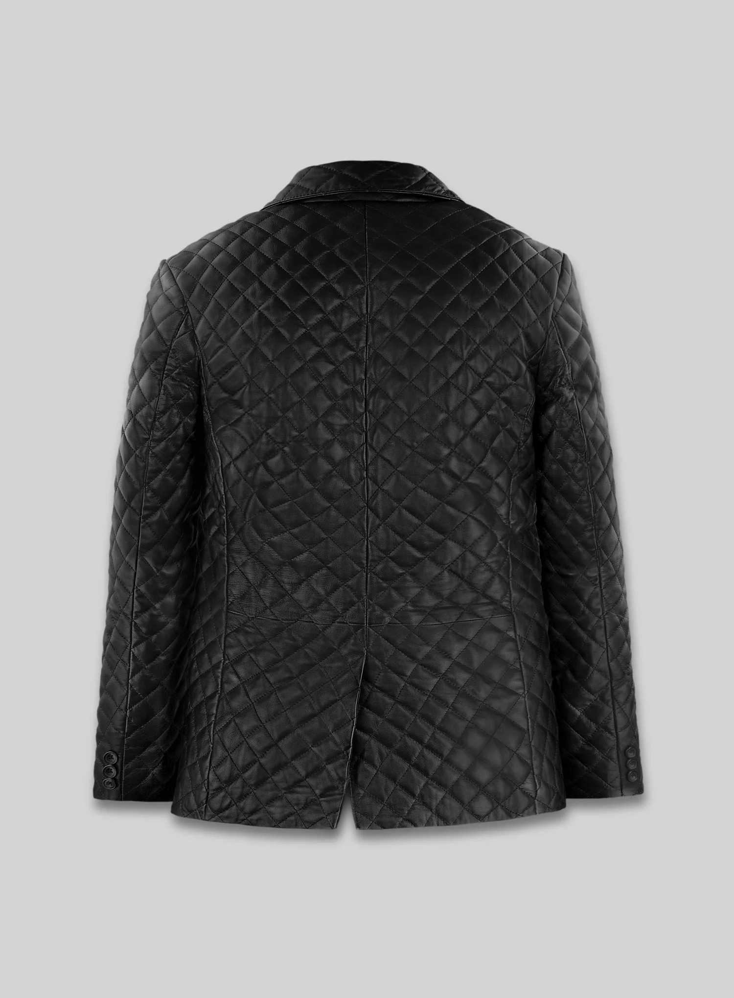 Bocelli Quilted Leather Blazer - Image 2