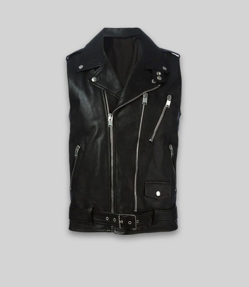Leather Biker Vest