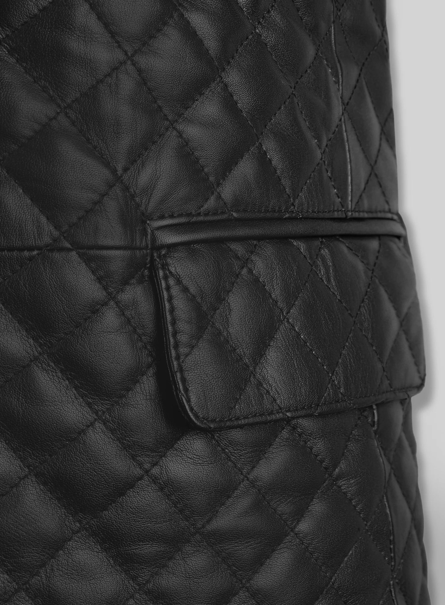 Bocelli Quilted Leather Blazer - Image 4