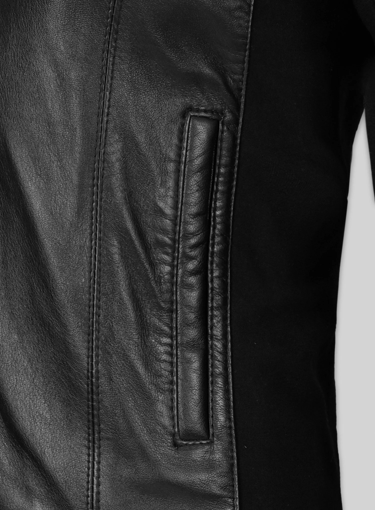 Modern Stretch Leather Jacket - Image 4