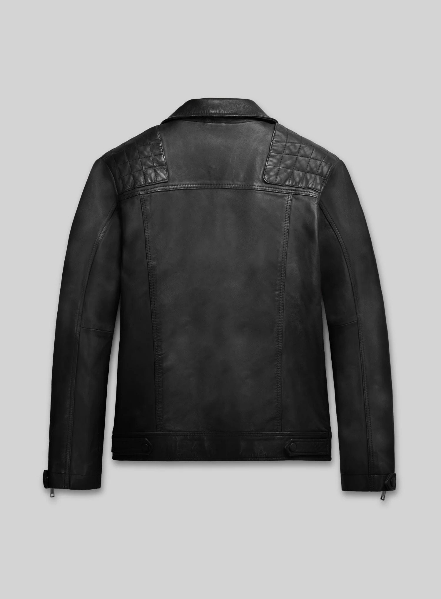 Ironwood Black Biker Leather Jacket - Image 2
