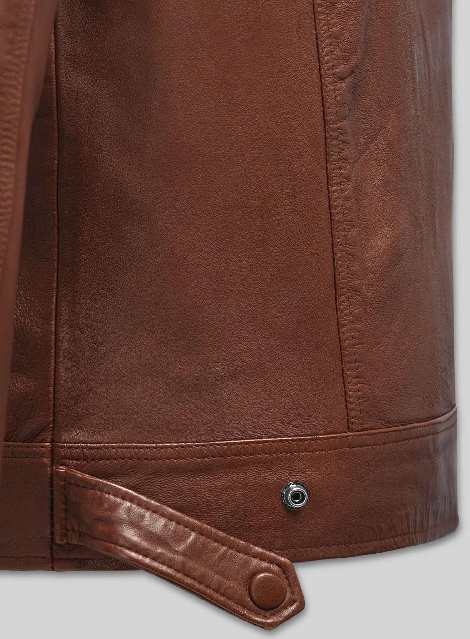 Ironwood Tan Biker Leather Jacket - Image 4