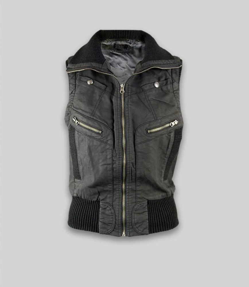 Leather Biker Vest
