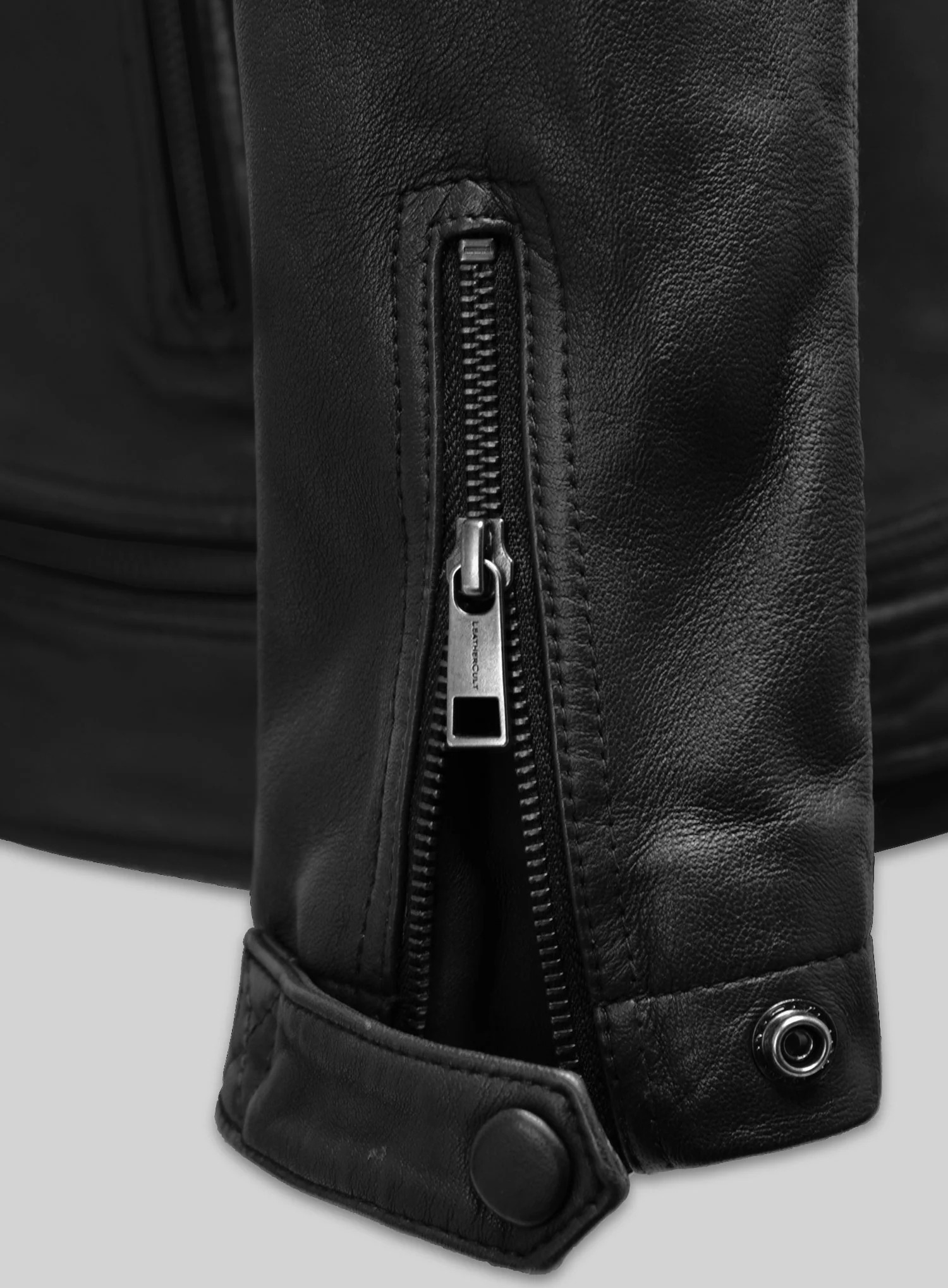 Ironwood Black Biker Leather Jacket - Image 4