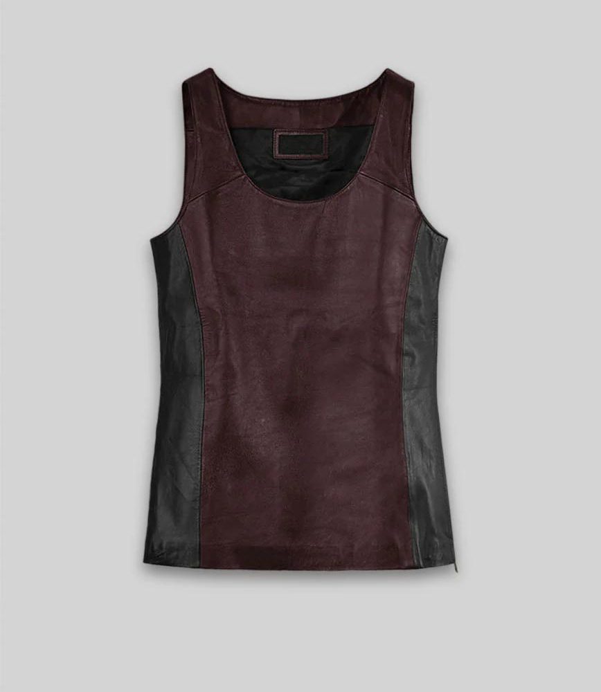 Leather Vest Tank Top