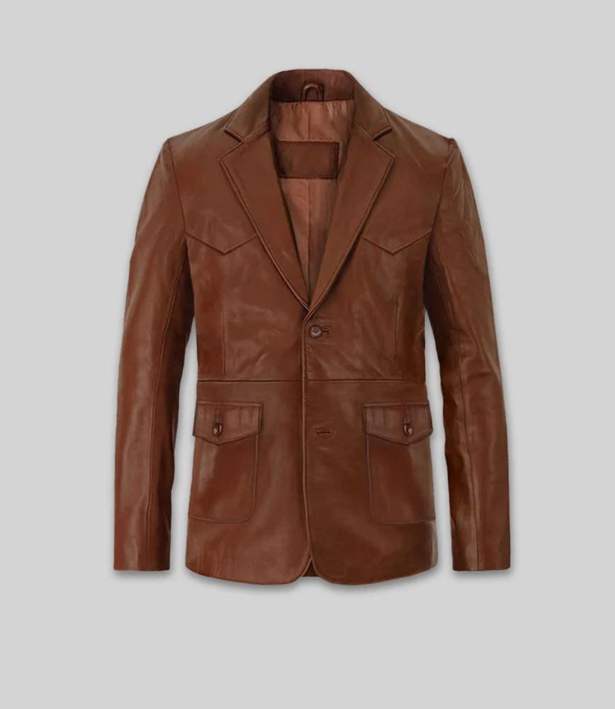 Western Leather Blazer