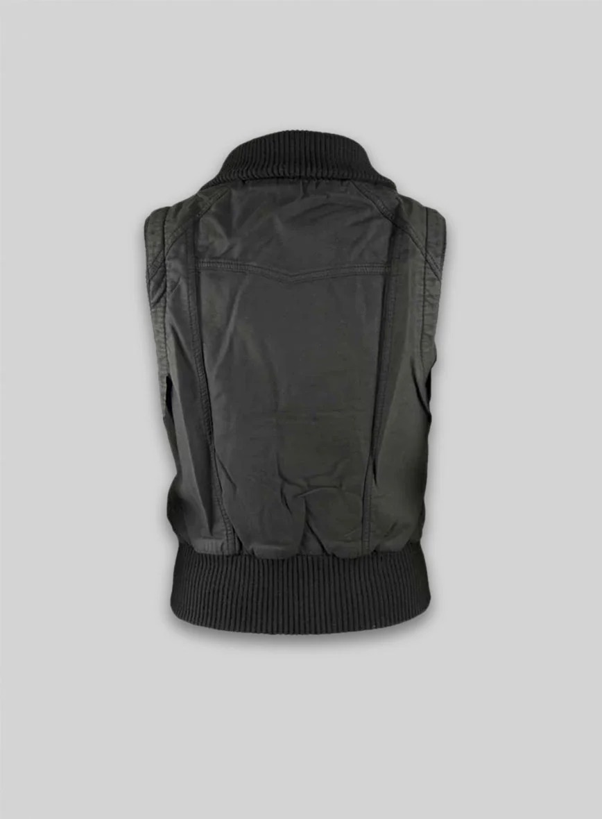 Leather Biker Vest - Image 2