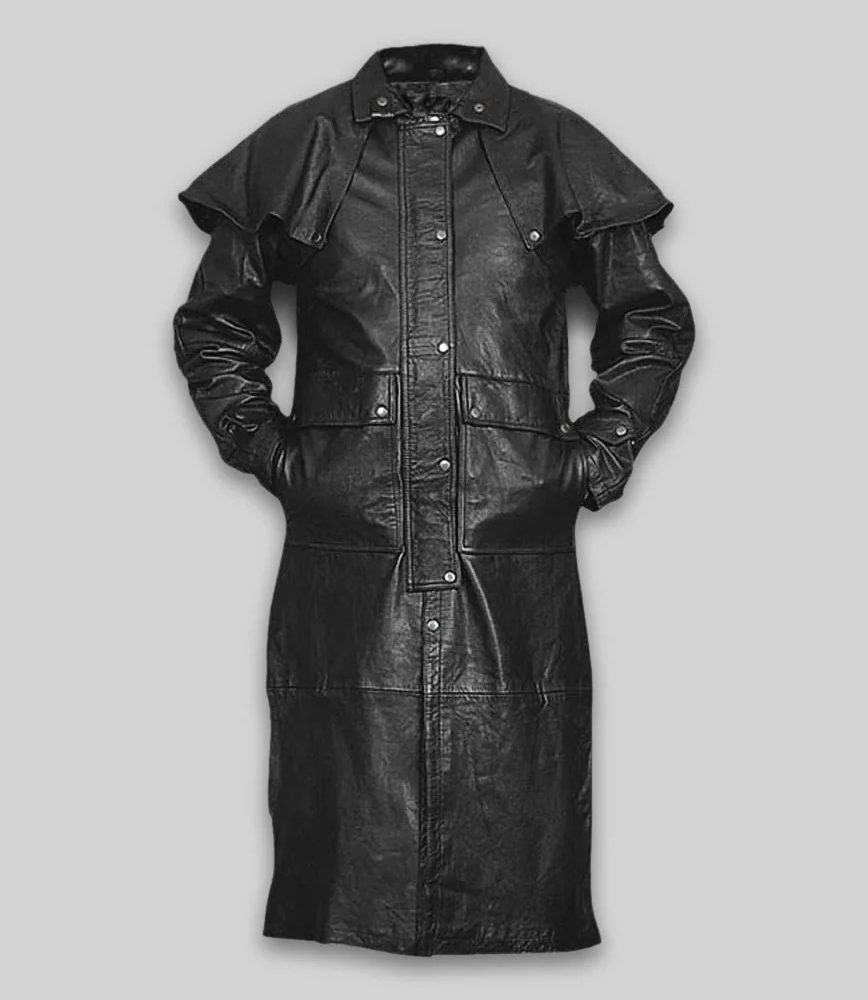 Leather Duster with Cape