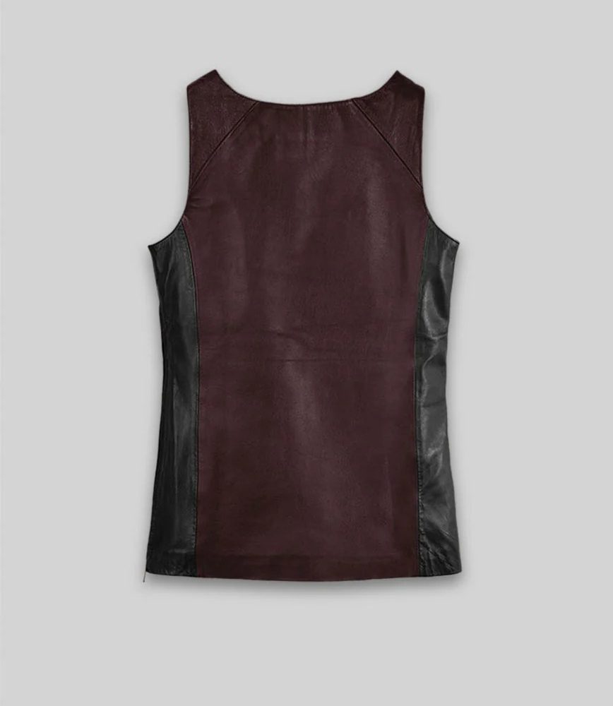 Leather Vest Tank Top