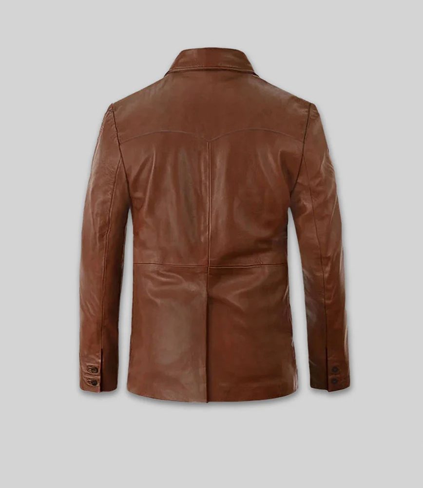 Western Leather Blazer