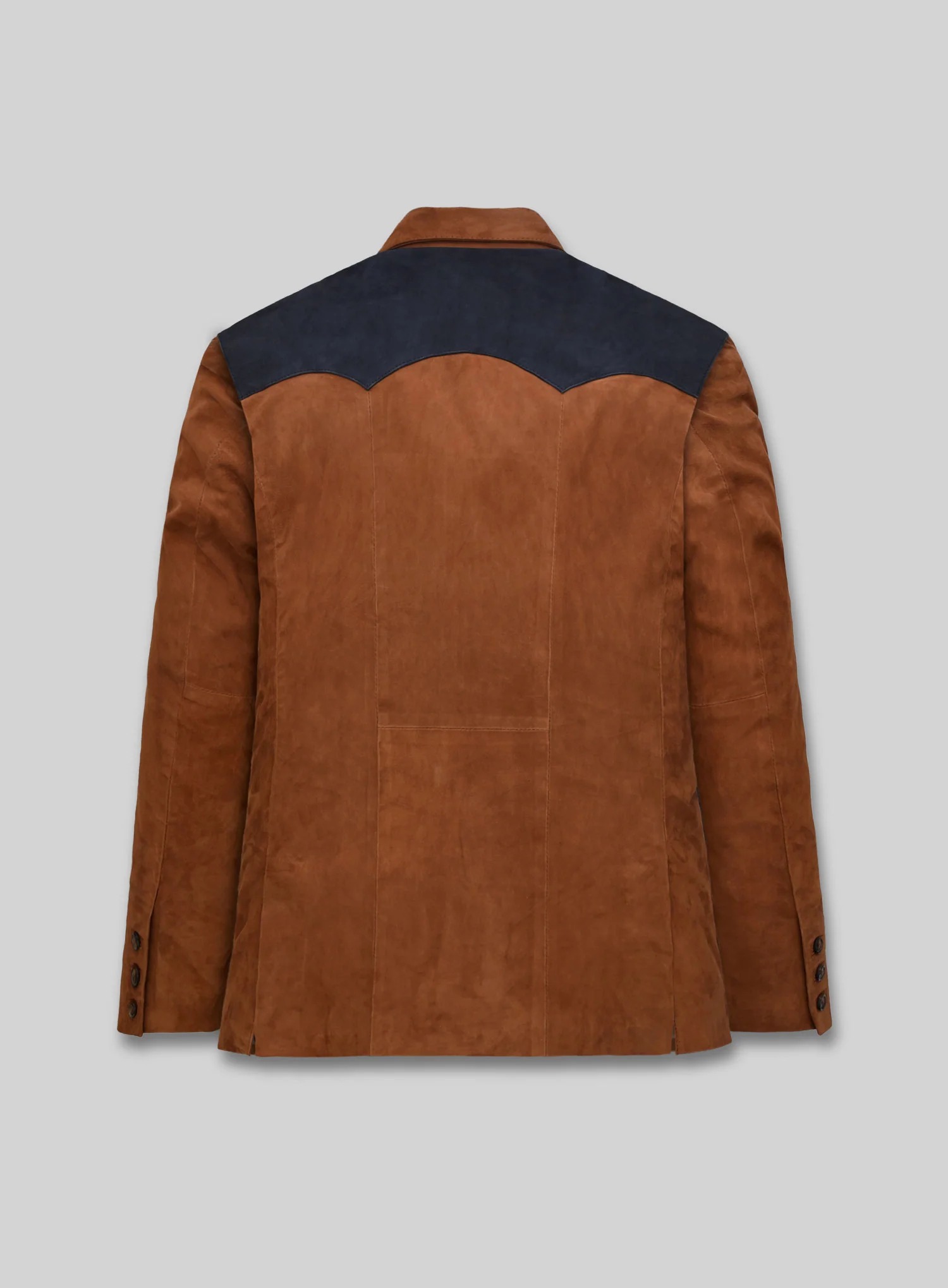 Suede Western Leather Blazer - Image 2