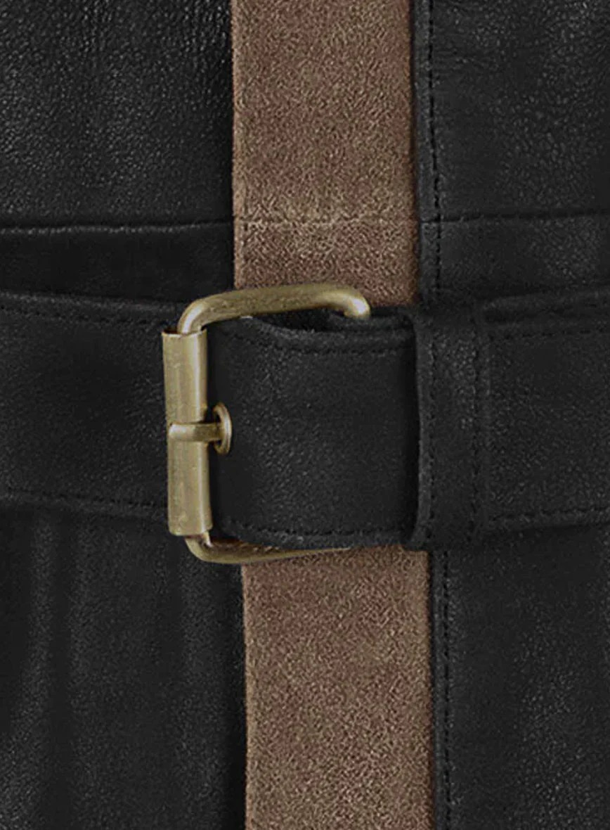 Aiden Pearce Watch Dog Leather Trench Coat - Image 3