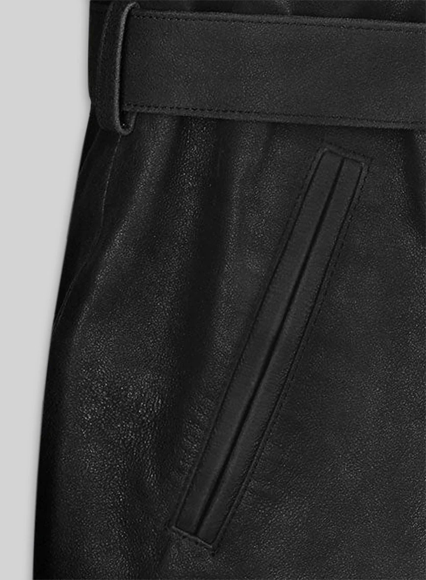 Aiden Pearce Watch Dog Leather Trench Coat - Image 4