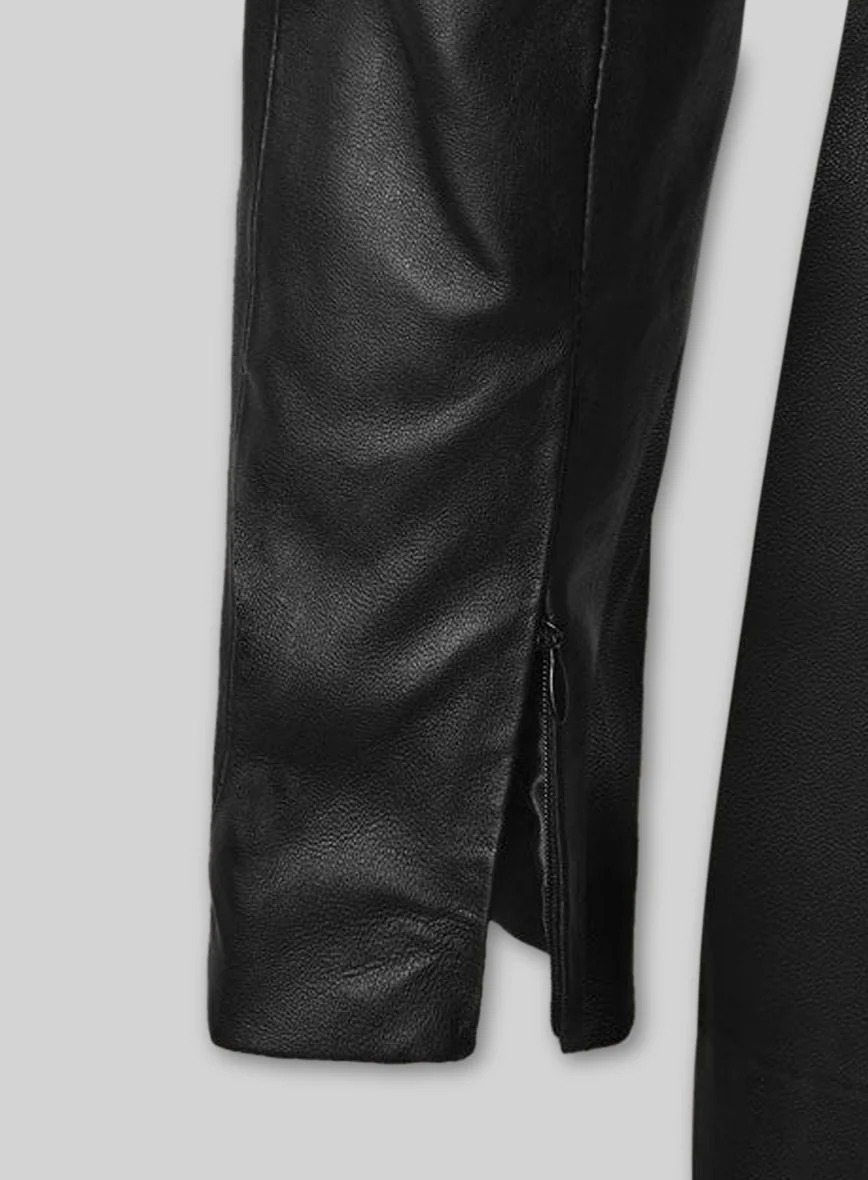 Rosie Huntington Leather Dress - Image 4