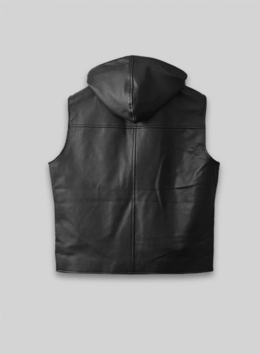 Leather Hood Vest - Image 2