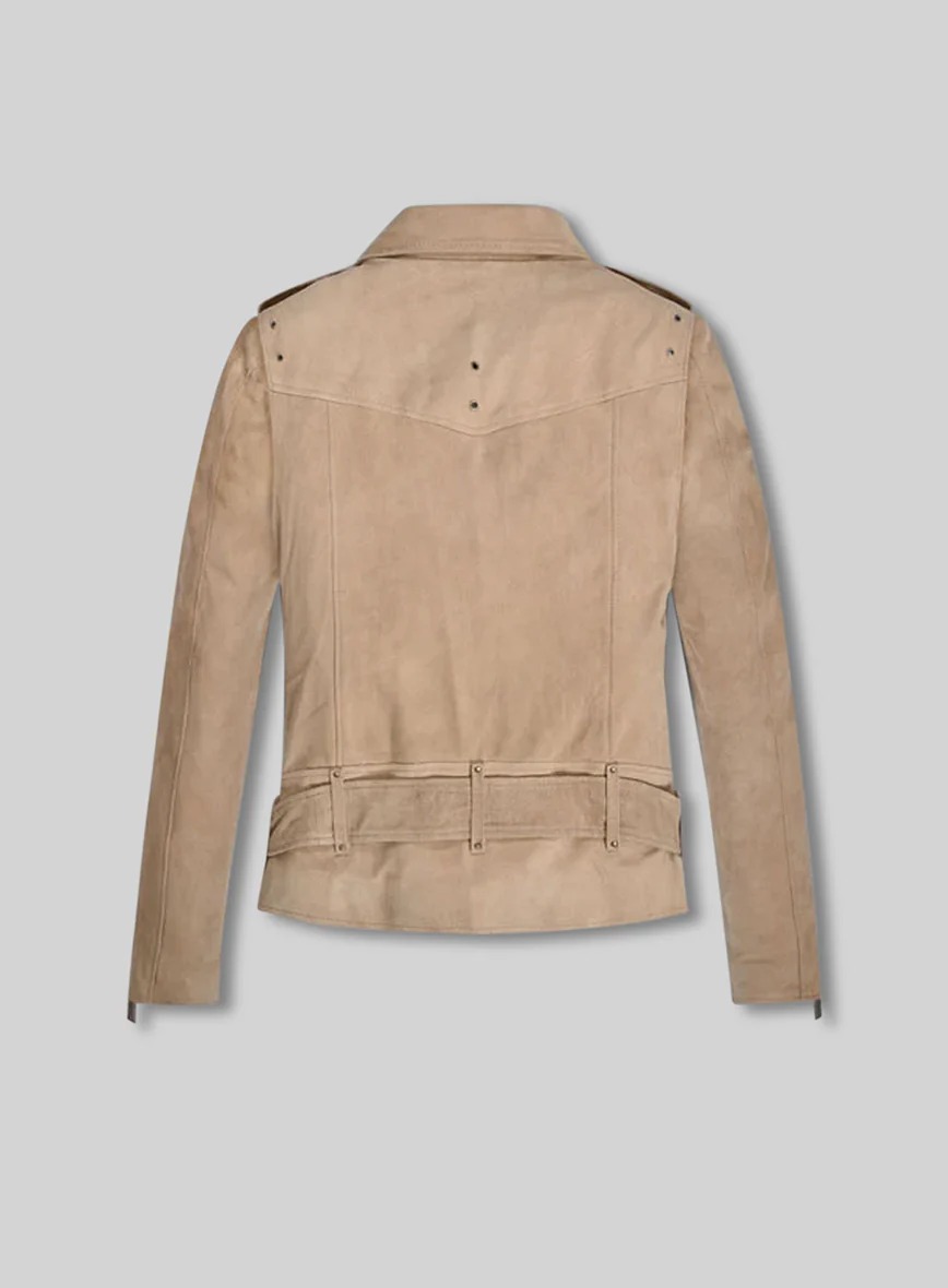 Wiella Biker Suede Leather Jacket - Image 2