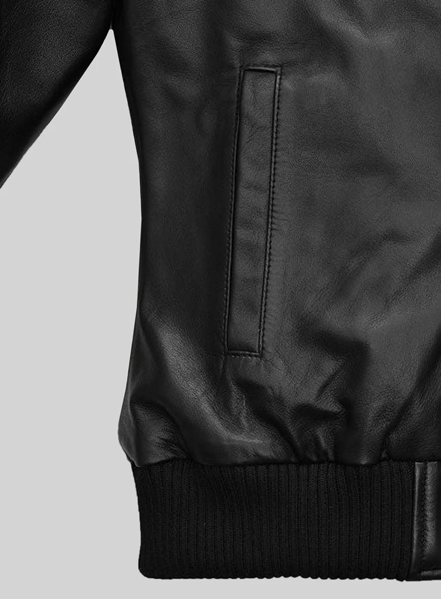 Symphony Detachable Hood Leather Jacket - Image 3