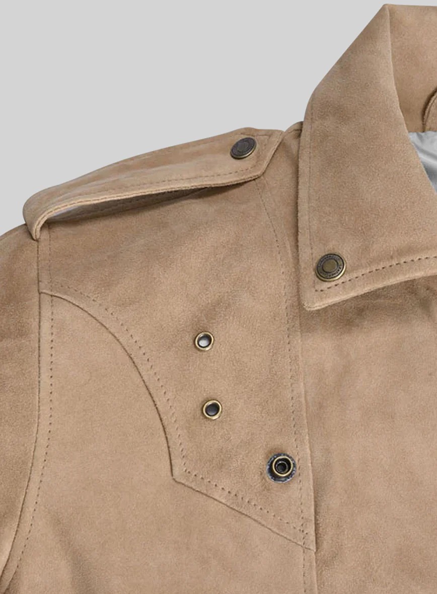 Wiella Biker Suede Leather Jacket - Image 3