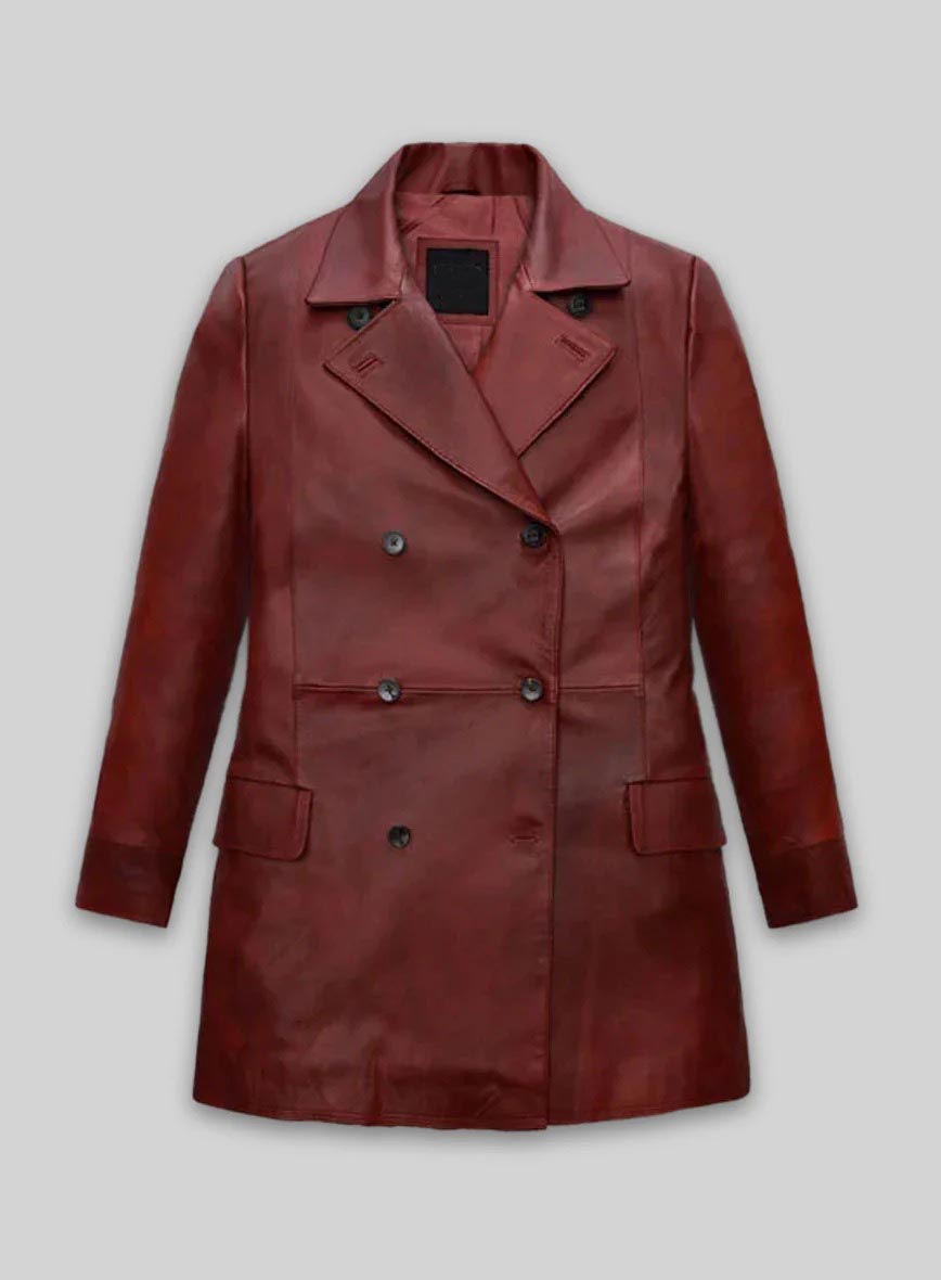 Dakota Johnson Madame Web Leather Trench Coat
