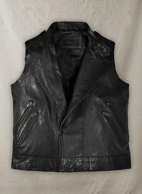 Leather Biker Vest