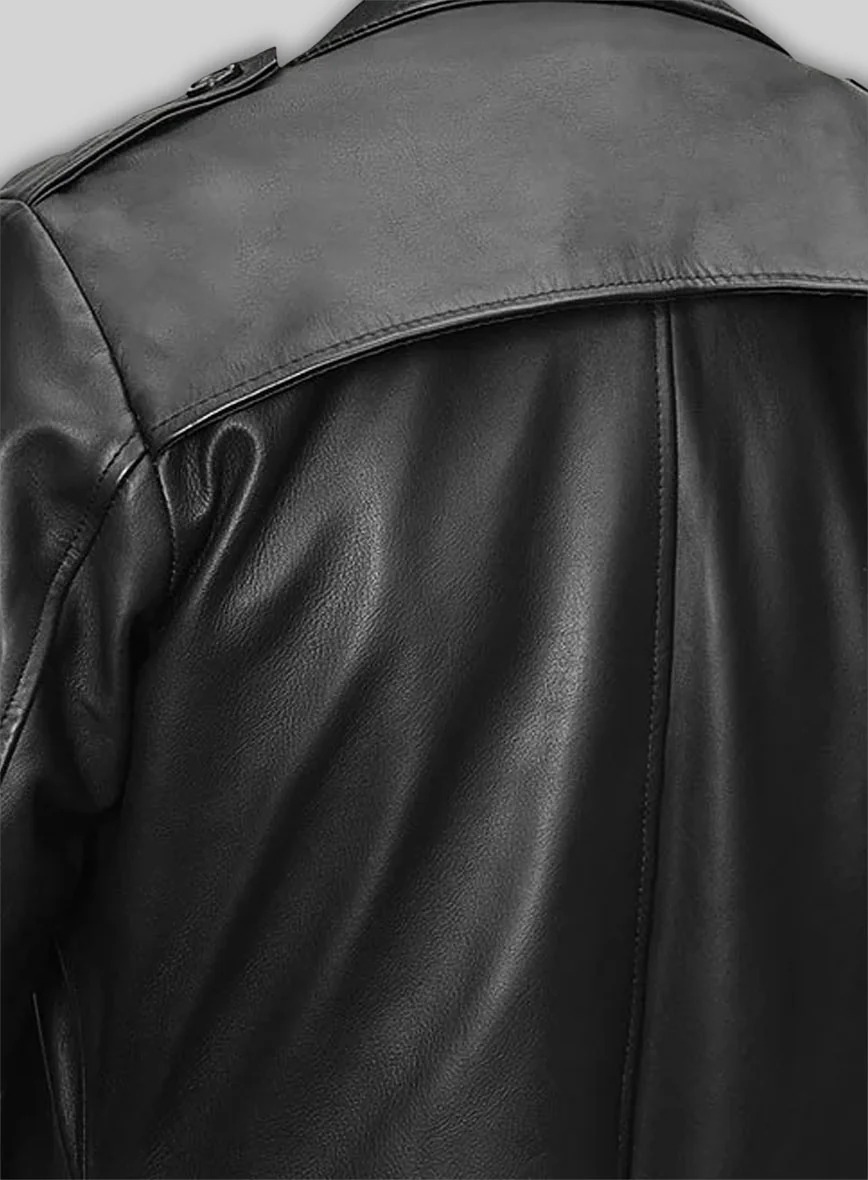 Samuel L. Jackson Shaft Leather Long Coat - Image 4