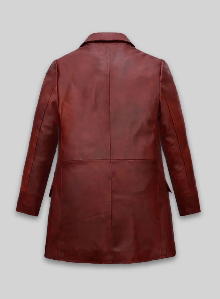 Dakota Johnson Madame Web Leather Trench Coat - Image 2
