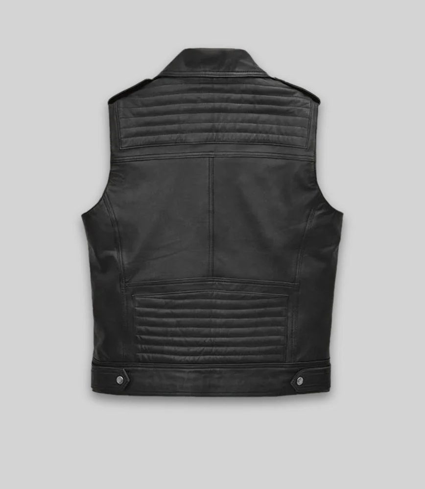 Leather Biker Vest