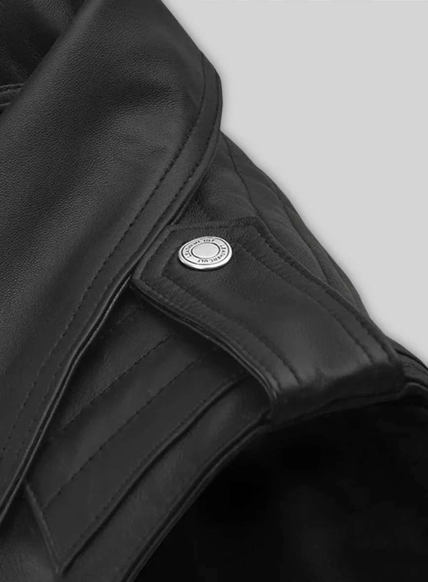 Leather Biker Vest - Image 4