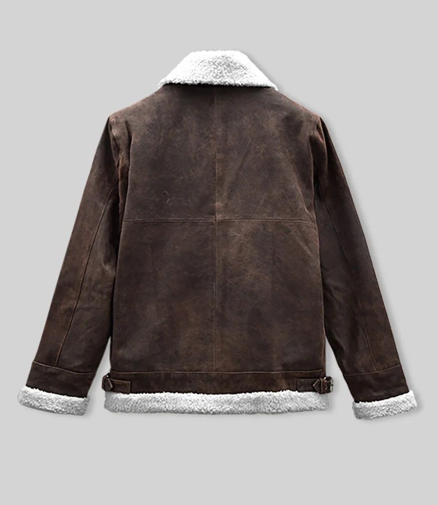 Vintage Brown Aviator Leather Jacket