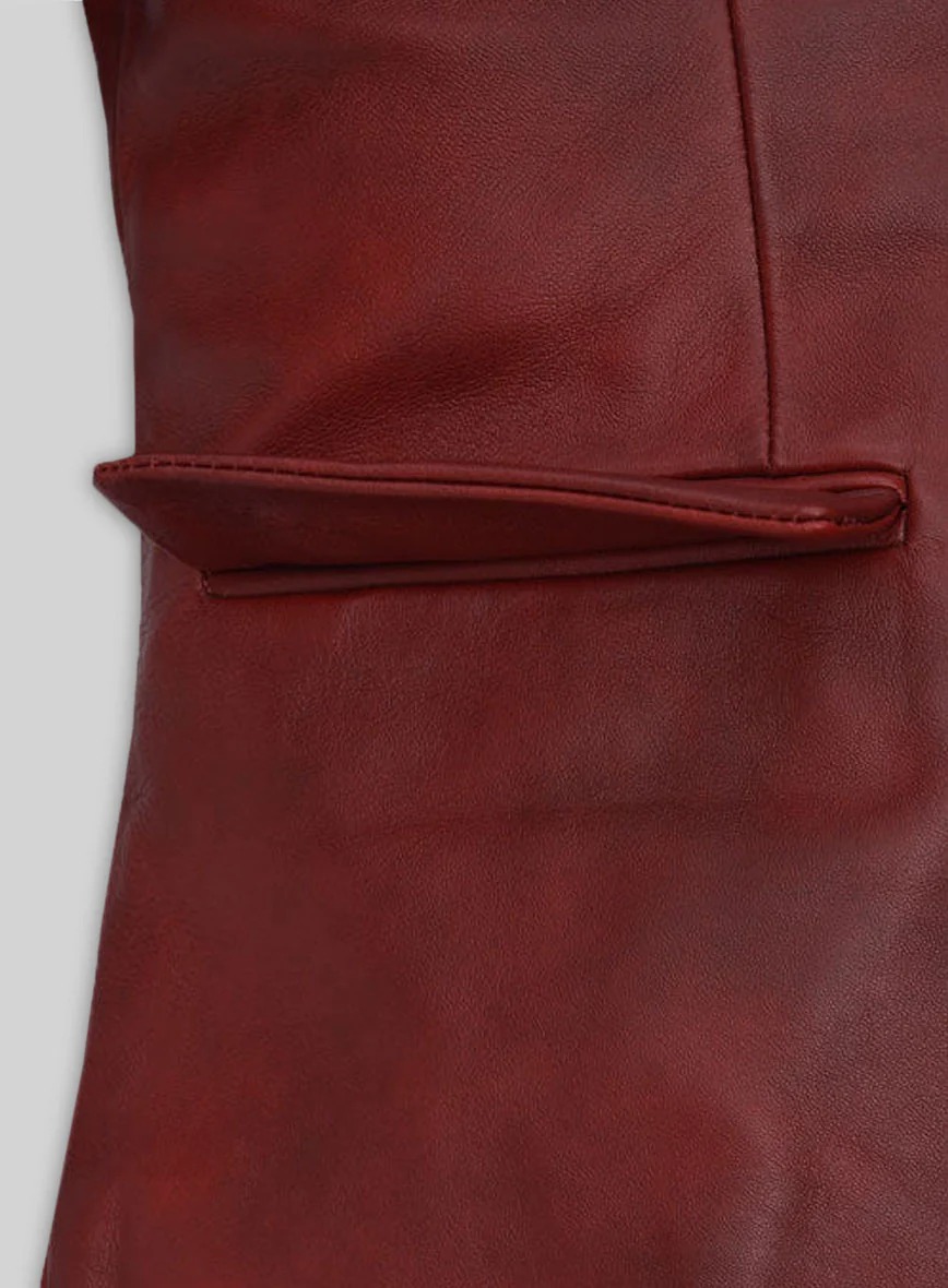 Spanish Red Leather Top Style - Image 4