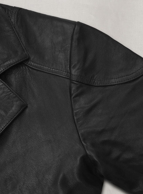 Karl Urban The Boys Leather Long Coat - Image 4