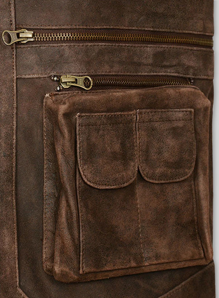 Chris Pratt Jurassic World Leather Vest - Image 5