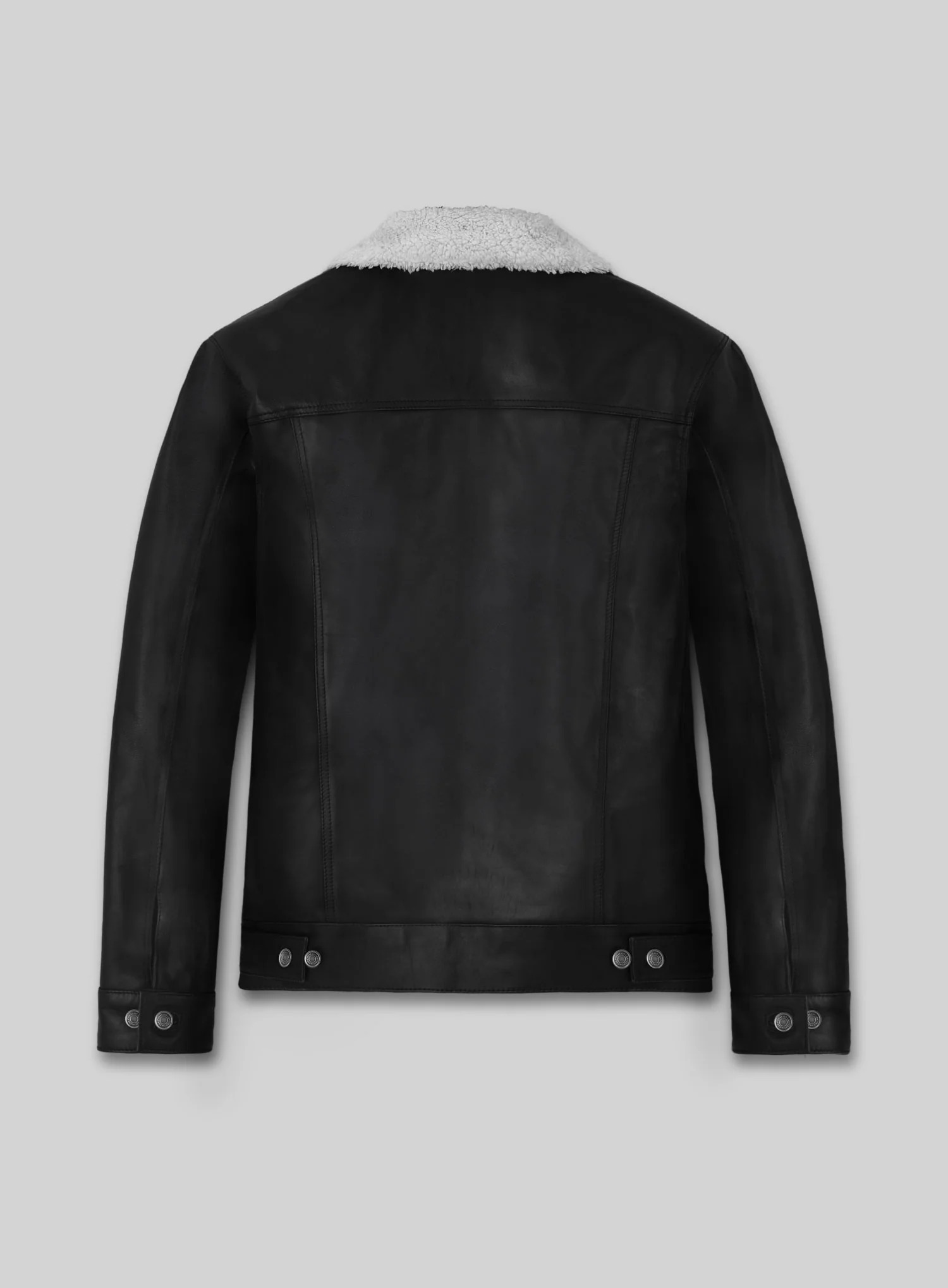 Leather Sherpa Jacket - Image 2