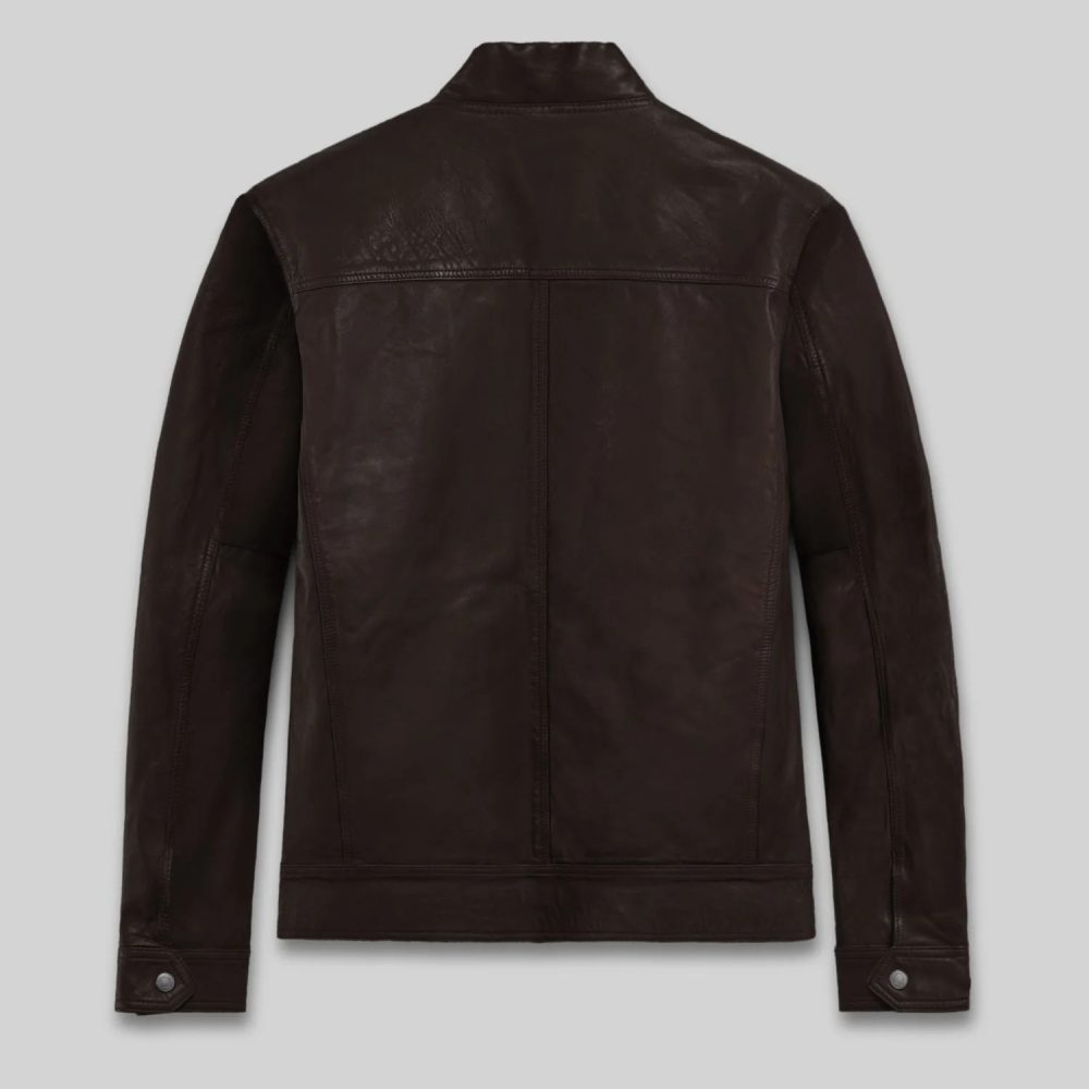 Thunder Storm Brown Biker Leather Jacket